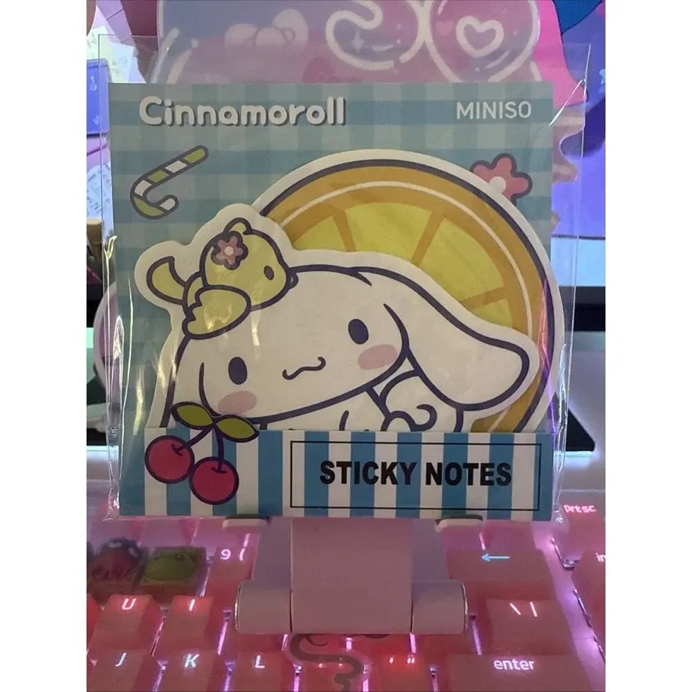 Sanrio Cinnamoroll Sticky Notes Set 2 Designs 20 Sheets Kawaii Stationery 2024